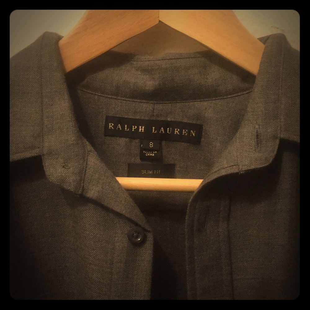 Cashmere and wool button down shirt
